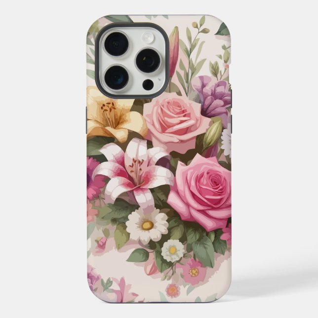Coque iPhone Fleurissement Floral (Verso)