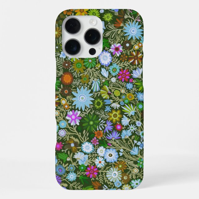 Coque iPhone Fleurit Champ Vert Sauvage (Verso)