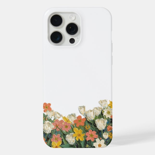 Coque iPhone fleurs (Verso)