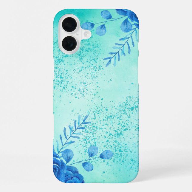 Coque iPhone Fleurs aquarelles cerises (Verso)