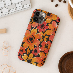 Coque iPhone 16 Pro Max Fleurs aquarelles colorées délicates amusantes