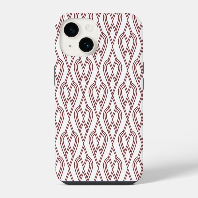 Coque iPhone Fleurs Art Déco (Verso)