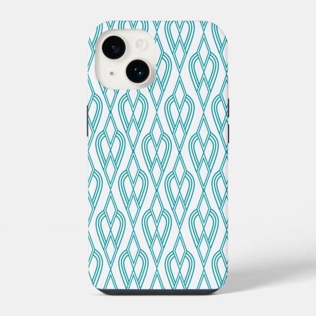 Coque iPhone Fleurs Art Déco (Verso)
