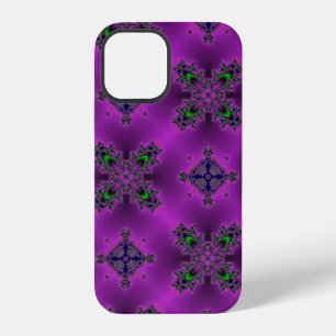 Coque iPhone 12 Fleurs Art Déco dans le style rétro