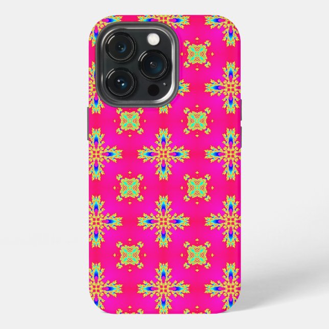 Coque iPhone Fleurs Art Déco de style rétro (Dos)