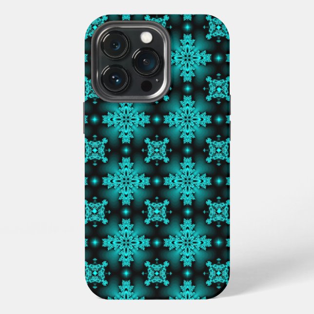 Coque iPhone Fleurs Art Déco de style rétro (Dos)