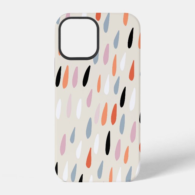 Coque iPhone Fleurs Art Déco : Moderne sans couture (Verso)