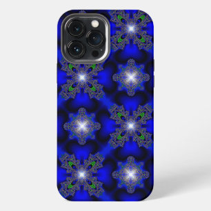 Etui iPhone 13 Pro Max Fleurs Artdeco dans le style rétro