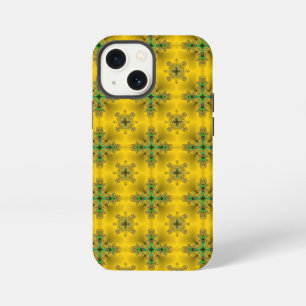 Etui iPhone 13 Mini Fleurs Artdeco dans le style rétro