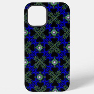 Coque iPhone 12 Pro Max Fleurs Artdeco dans le style rétro