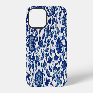 Coque iPhone 12 Fleurs bleues