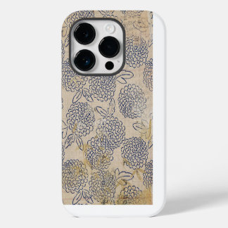 Coque Pour iPhone 14 Plus Fleurs Chrysanthème japonais vintage Stressé