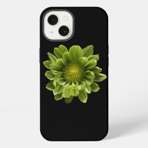 Etui iPhone 13 Fleurs   Chrysanthème vert