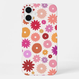 Coque iPhone 16 Plus Fleurs Colorées Grand Motif