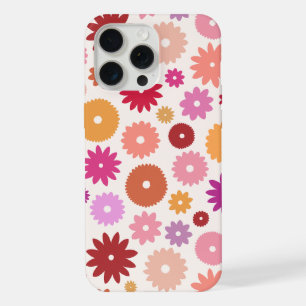 Coque iPhone 15 Pro Max Fleurs Colorées Grand Motif