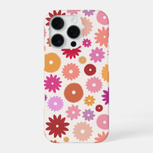 Coque iPhone 16 Pro Fleurs Colorées Grand Motif