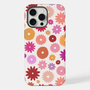 Coque iPhone 15 Pro Max Fleurs Colorées Grand Motif