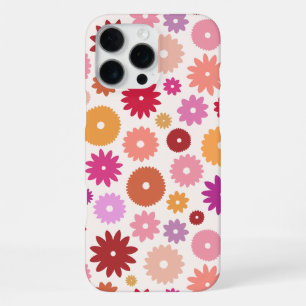 Coque iPhone 16 Pro Max Fleurs Colorées Grand Motif