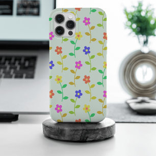 Coque iPhone 15 Pro Max Fleurs Colorées, Motif Floral, Verdure, Bohème
