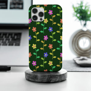 Coque iPhone 15 Pro Max Fleurs colorées, Motif Floral, Verdure, Boho