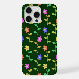 Coque iPhone 15 Pro Max Fleurs Colorées, Motif Floral, Verdure, Boho