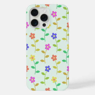 Coque iPhone 15 Pro Max Fleurs Colorées, Motif Floral, Verdure, Boho