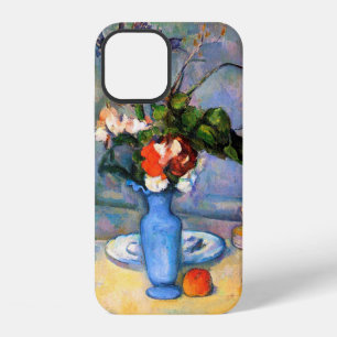 Coque iPhone 12 Fleurs dans un vase bleu, Paul Cezanne