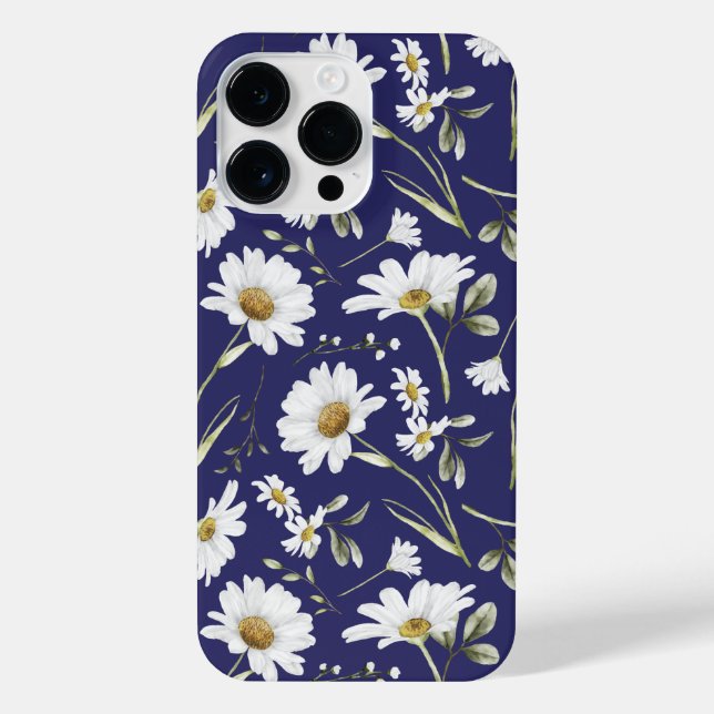 Coque iPhone Fleurs d'aquarelle blanche (Verso)