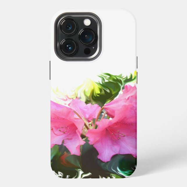 Coque iPhone Fleurs d'azalée (Dos)