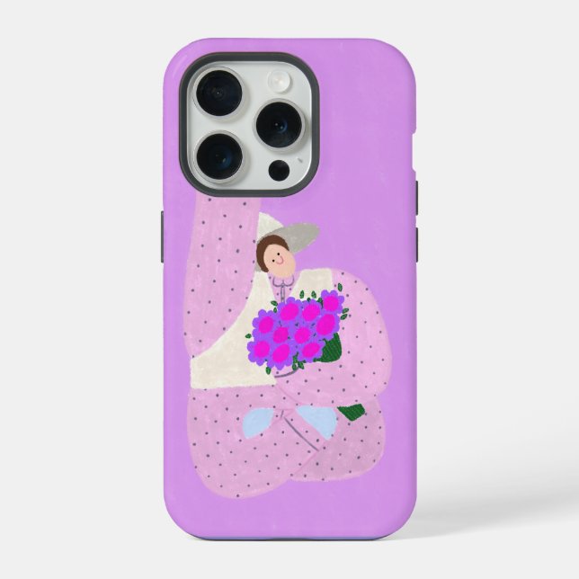 Coque iPhone Fleurs de câlin (Verso)