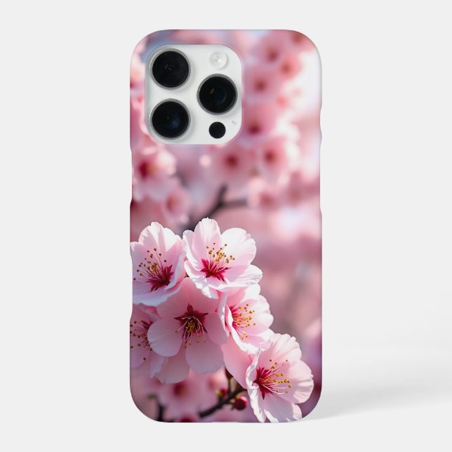 Coque iPhone fleurs de cerisiers (Verso)