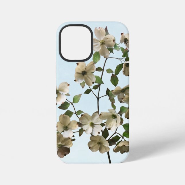Coque iPhone Fleurs de Cornouiller Blanc en Fleur (Verso)