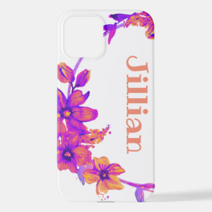 Coque iPhone 12 Fleurs de couronne Verdure Floral Religieux Cadeau