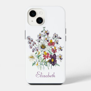 Coque Pour iPhone 14 Fleurs de franges personnalisées/Fleurs de trompet