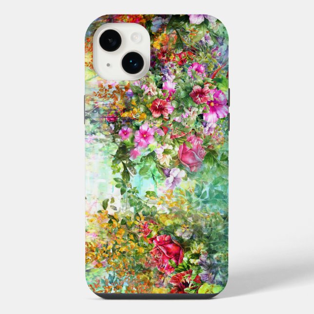 Coque iPhone Fleurs de jardin  (Verso)