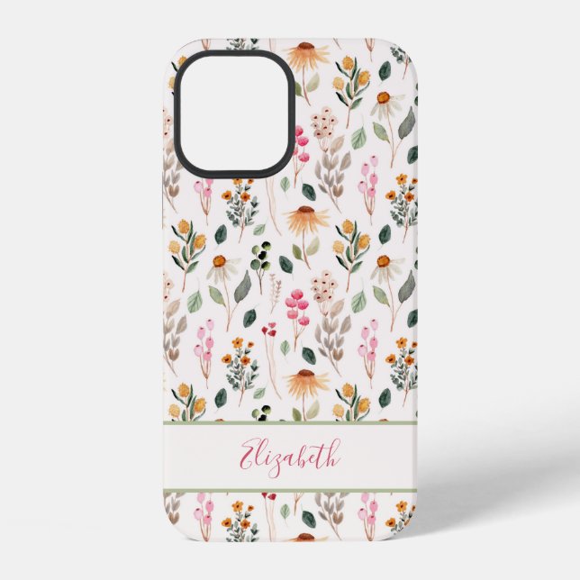 Coque iPhone Fleurs de Jardin Motif Unique (Verso)