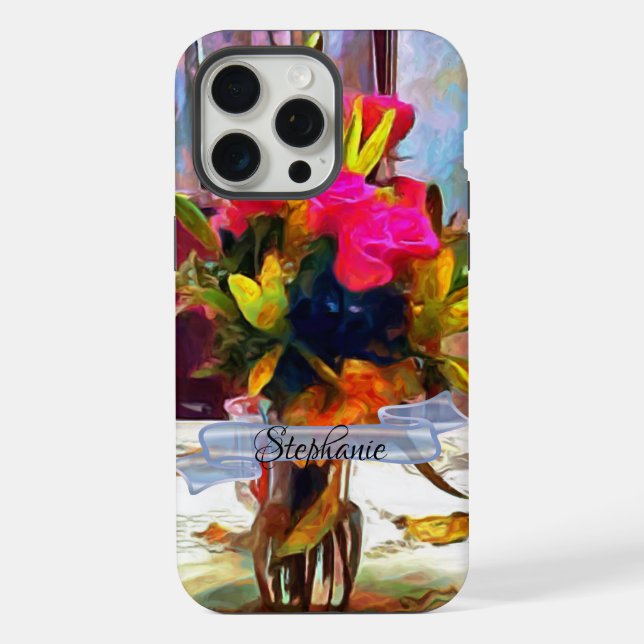 Coque iPhone Fleurs de l'amour PM0001 (Verso)