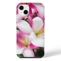 fleurs de lys blanc et rose
