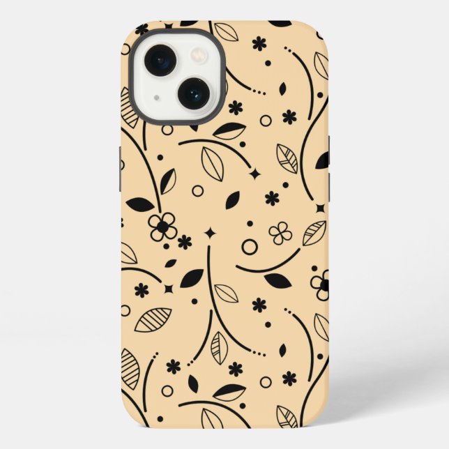 Coque iPhone Fleurs de motif fleur (Verso)