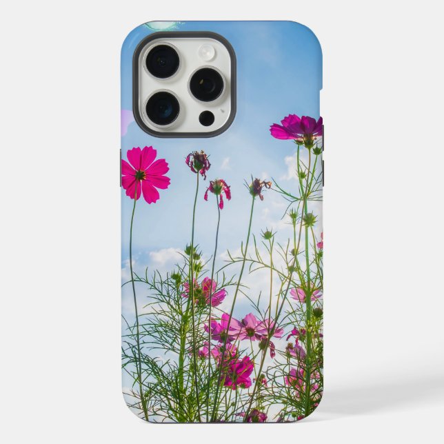 Coque iPhone fleurs de printemps et papillon (Verso)
