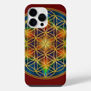 Coque Pour Pour iPhone 14 Pro Max FLEURS DE VIE - Fleur fractale 1