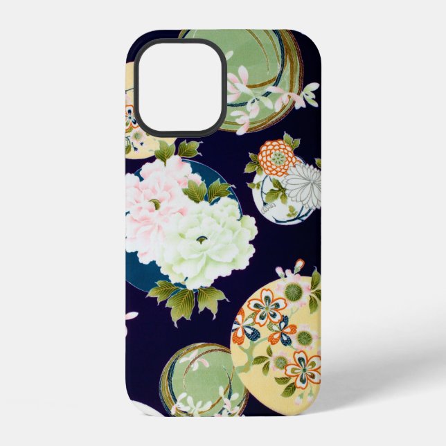 Coque iPhone Fleurs, design japonais (Verso)