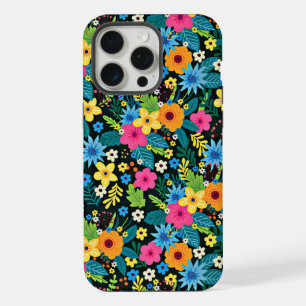 Coque iPhone 15 Pro Max Fleurs Ditsy Vibrantes Motif Floral-43785