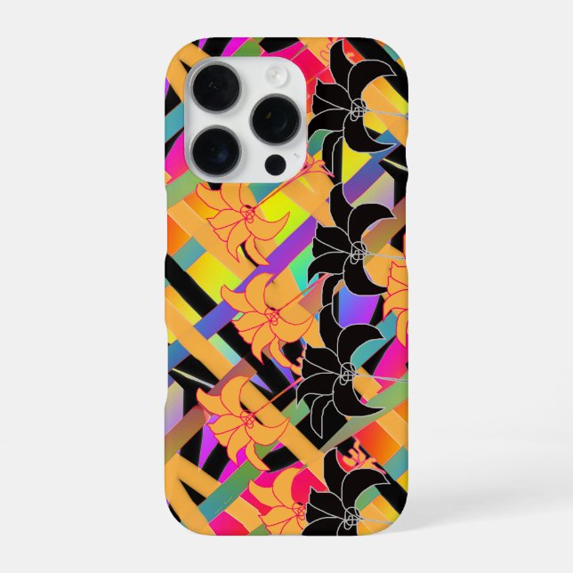 Coque iPhone Fleurs Entrelacées (Verso)
