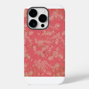 Coque Pour iPhone 14 Plus Fleurs et feuilles japonaises vintage stressées