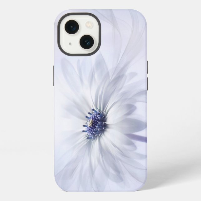 Coque iPhone Fleurs | Fleur Mauve Clair (Verso)