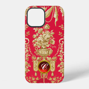 COQUE iPhone 12 FLEURS FRANÇAISES VINTAGE, VASES DE FLEURS, ROSES