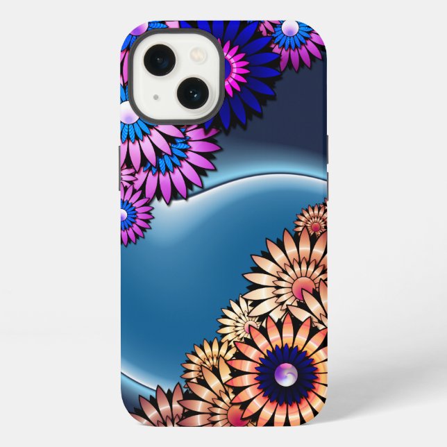 Coque iPhone Fleurs Funky Douces (Verso)