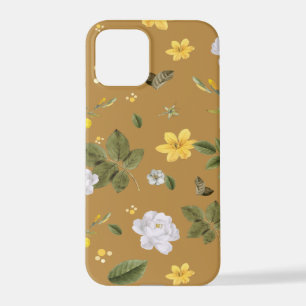 Coque iPhone 12 Pro Fleurs jaunes et roses blanches 4