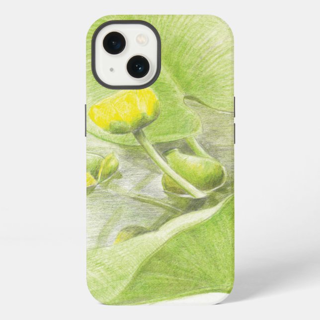 Coque iPhone Fleurs lis (Verso)
